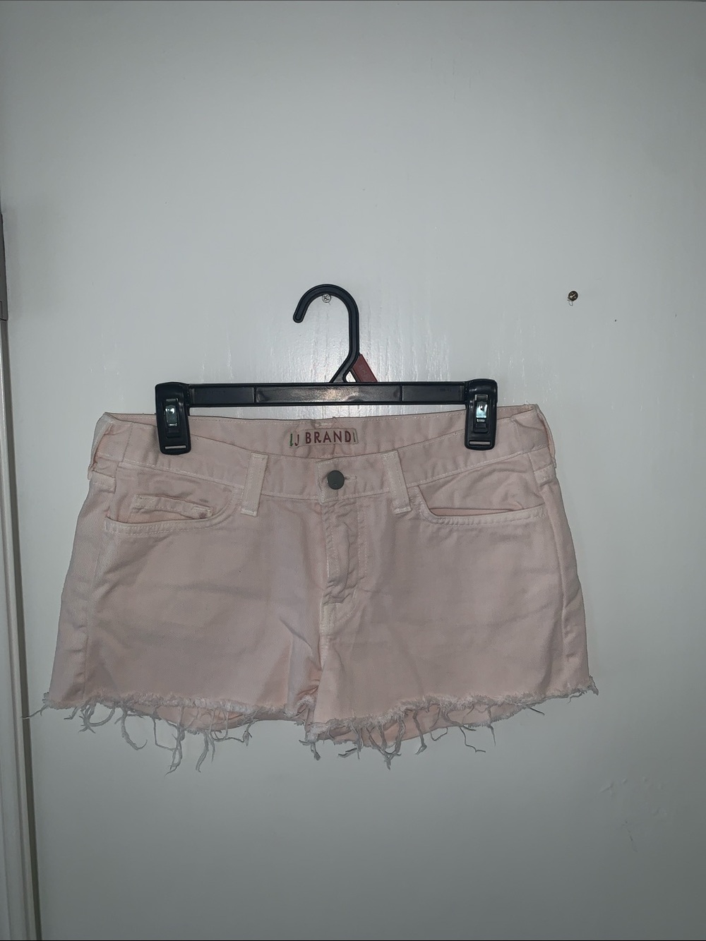 J Brand Pale Blush Denim Cutoff Shorts